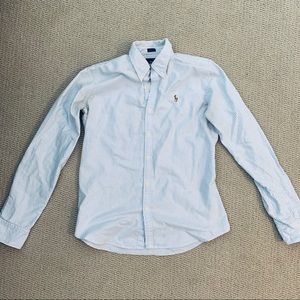 Polo Ralph Lauren Blue Pinstriped Shirt